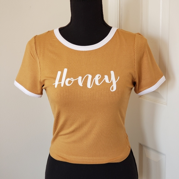 LOV Boutique. Custom Honey Crop Ringer Tee - Picture 5 of 5